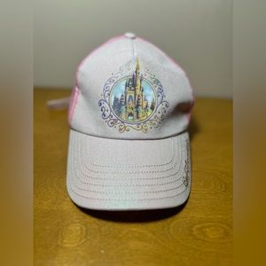 Disney Parks 50th Anniversary Pink Iridescent Castle Collection Baseball Cap Hat